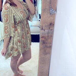 MinkPink paisley boho dress size small